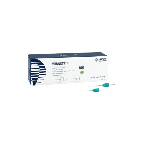 Agujas Miraject para Medicamento 0.8 x 25mm 100u 